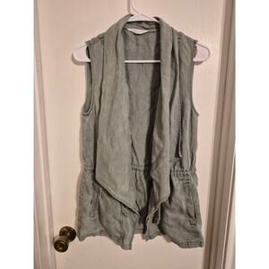 Jane + Delancey Open Front Vest size Small